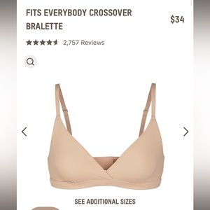 Nwt skims fits everybody crossover bralette